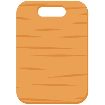 Cutting Board Vector Flat Illustration and Icon,etc