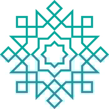 Vector mandala a simple design with Arabic pattern