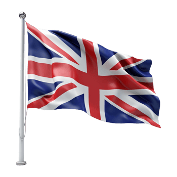 AI generated United Kingdom Flag on Transparent Background - Ai Generated png