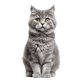 AI generated Beautiful Cat on Transparent Background - Ai Generated png