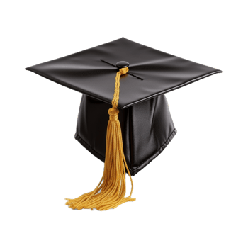 AI generated Graduation Cap on Transparent Background - Ai Generated png