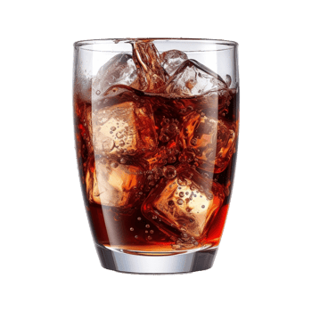 AI generated Soft Drink in a Glass on Transparent Background - Ai Generated png