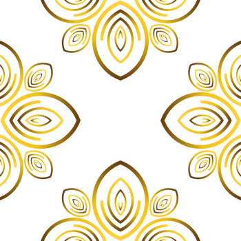 golden floral frame ornament png