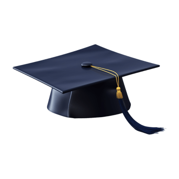 AI generated Graduation Cap on Transparent Background - Ai Generated png