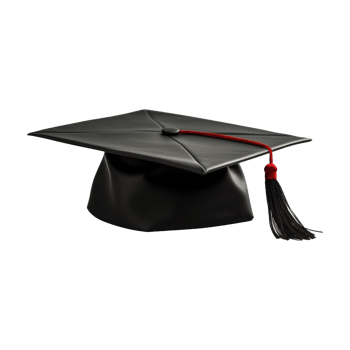 AI generated Graduation Cap on Transparent Background - Ai Generated png