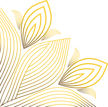 beautiful gold ornament png