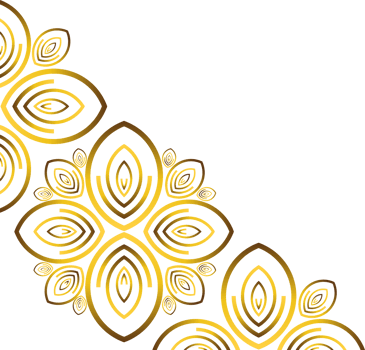 beautiful gold ornament png