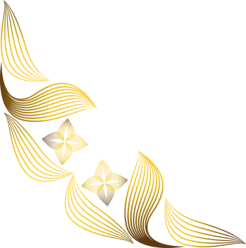 beautiful gold ornament png