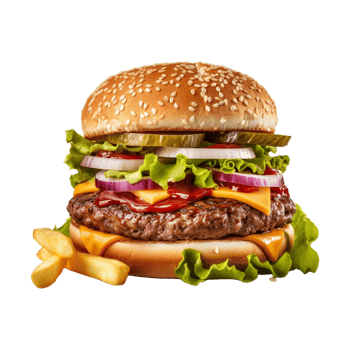 AI generated Tasty Burger on Transparent Background - Ai Generated png