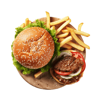 AI generated Tasty Burger on Transparent Background - Ai Generated png