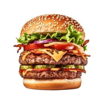 AI generated Tasty Burger on Transparent Background - Ai Generated png