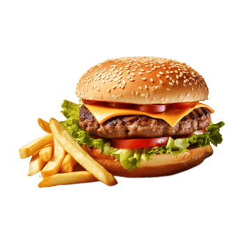 AI generated Tasty Burger on Transparent Background - Ai Generated png