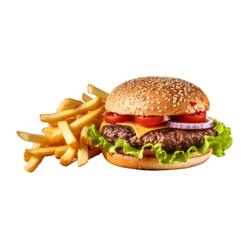 AI generated Tasty Burger on Transparent Background - Ai Generated png