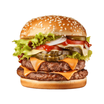 AI generated Tasty Burger on Transparent Background - Ai Generated png
