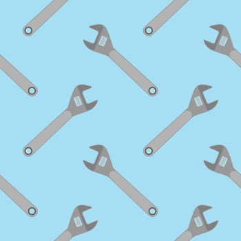 Wrench seamless pattern vector illustration. Suitable for backgrounds, wallpapers, fabrics, textiles, wrapping papers, printed materials, and many more.