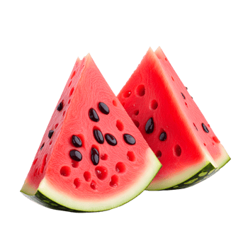AI generated Watermelon Slice Isolated on Transparent Background png