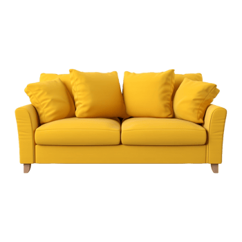 AI generated Beautiful Sofa on Transparent Background - Ai Generated png
