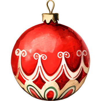 AI generated Watercolor Christmas tree decorations. Bright balls for decoration. png