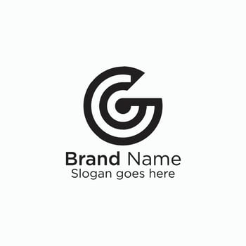 Logo branding for company website or creative minimal letter G logo design vector