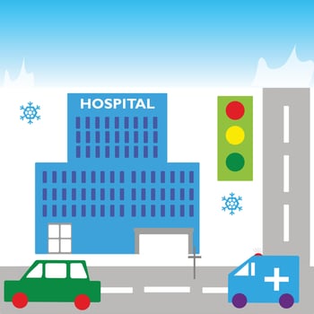 town city background vector illustration
