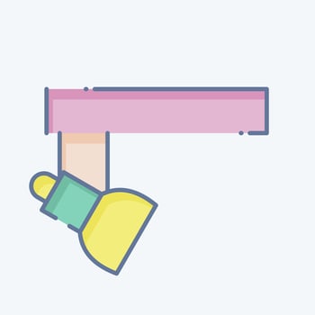 Icon Lighting. related to Theatre Gradient symbol. doodle style. simple design editable. simple illustration vector