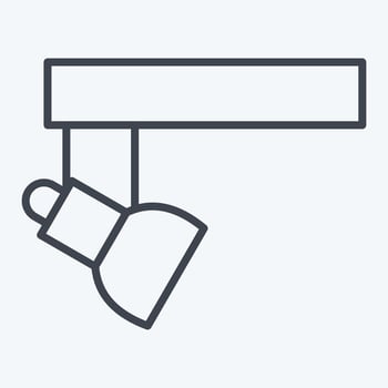 Icon Lighting. related to Theatre Gradient symbol. line style. simple design editable. simple illustration vector