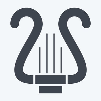 Icon Lyre. related to Theatre Gradient symbol. glyph style. simple design editable. simple illustration vector
