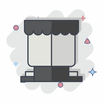 Icon Scene. related to Theatre Gradient symbol. comic style. simple design editable. simple illustration vector