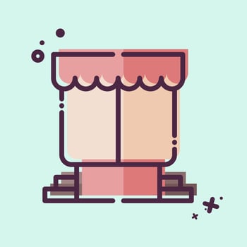 Icon Scene. related to Theatre Gradient symbol. MBE style. simple design editable. simple illustration vector