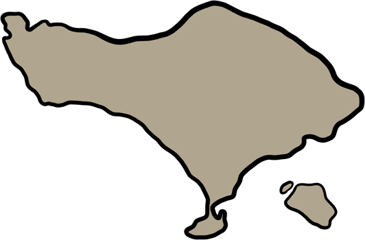 doodle freehand drawing of bali island map. png
