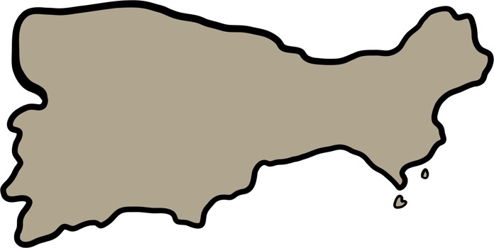 doodle freehand drawing of capri island map. png