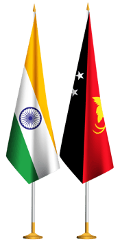 Papua New Guinea,Indian small table flags together png