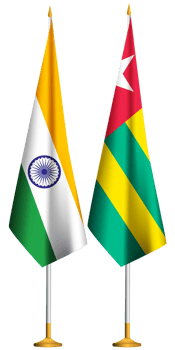 Togo,Indian small table flags together png