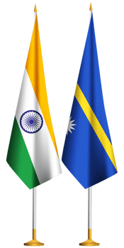 Nauru,Indian small table flags together png