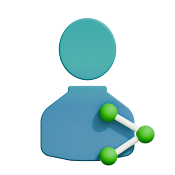3d icon share account png