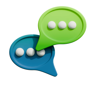 3d icon bubble chat png