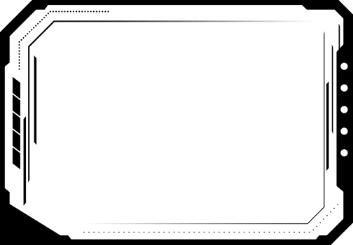 hitech border square frame transparent background png