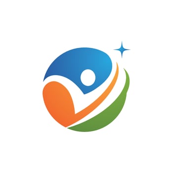 Human character logo sign vector