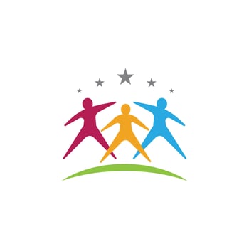 Community, network and social icon vector