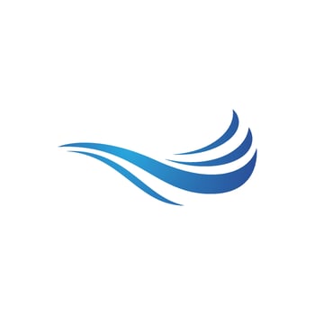 Water wave icon vector