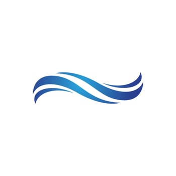 Water wave icon vector