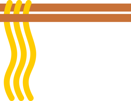 Wooden chopsticks noodle or ramen icon png