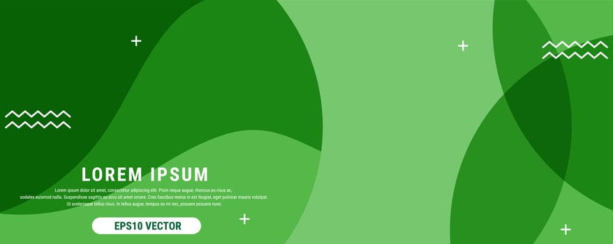 Abstract Green Banner Template. Modern background design. Fit for banners. Eps10 Vector