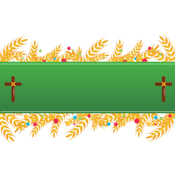 Holy Friday Christian Religious frame vector