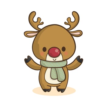 Reindeer deer clipart christmas vector