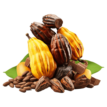AI generated Cocoa png isolated on transparent background