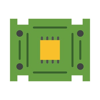 Pcb Board Vector Flat Icon For Personal And Commercial Use.