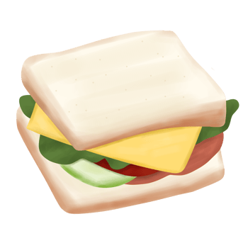 Deliciious Sandwich Illustration png