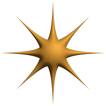 Golden sparkle 3d symbol luxury decorative design for element png