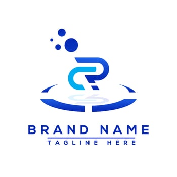 Letter RC blue logo Professional for all kinds of business vector